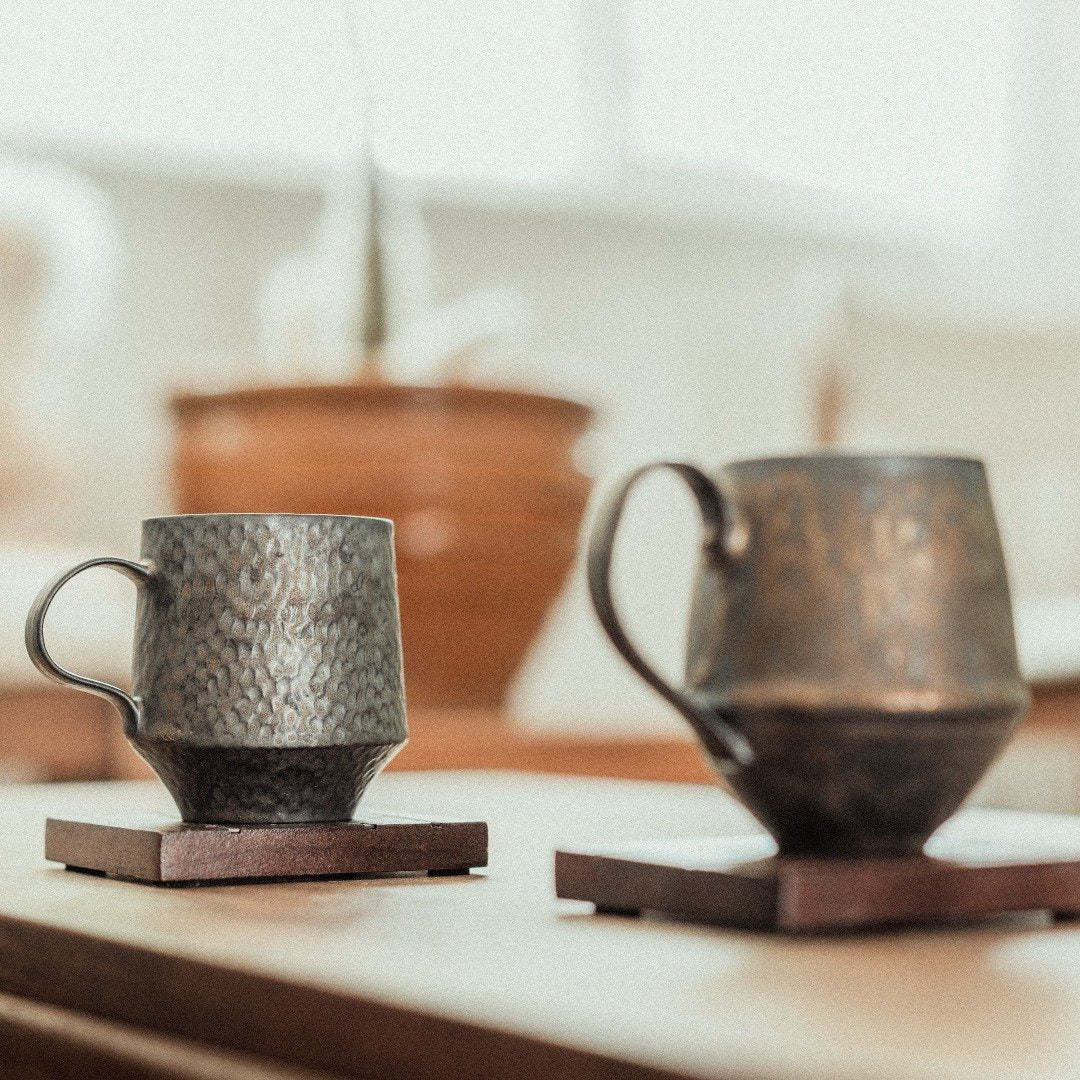 The Bodø Coffee Cup - Ceramic Mug w/ Wood handle by Ecletticos