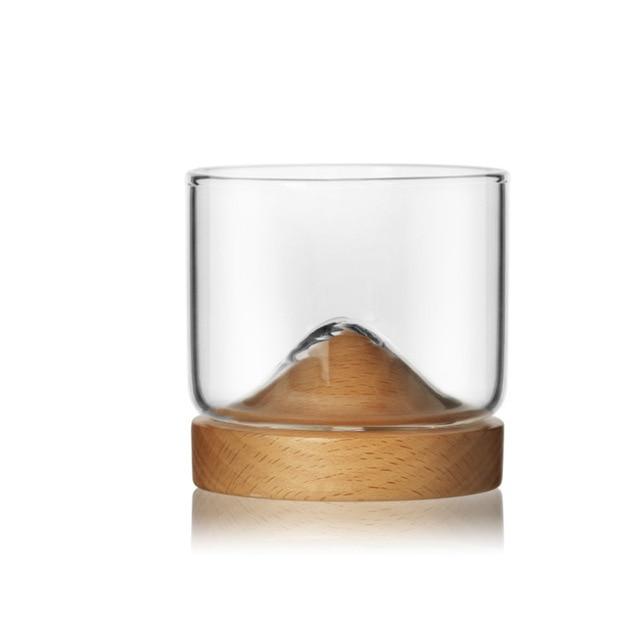 The Adirondack Tumbler  Handblown Mountain Whiskey Glass USA Made