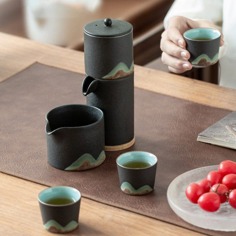 Handmade Ceramic Japanese Tea Cups Set